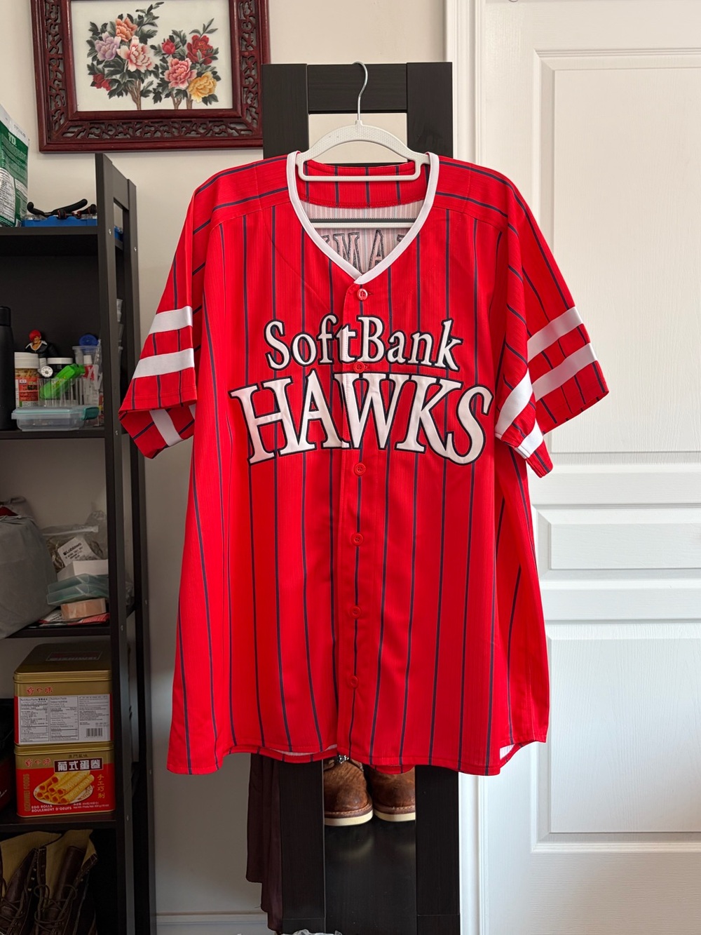 Fukuoka SoftBank Hawks #7 Baseball Jersey Red Blue Stripe